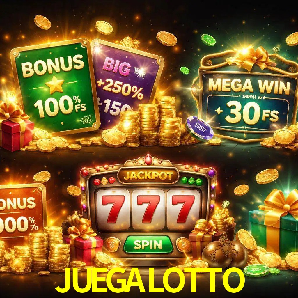Tipos de bonos JUEGALOTTO incluyendo recompensas de bienvenida y promociones continuas